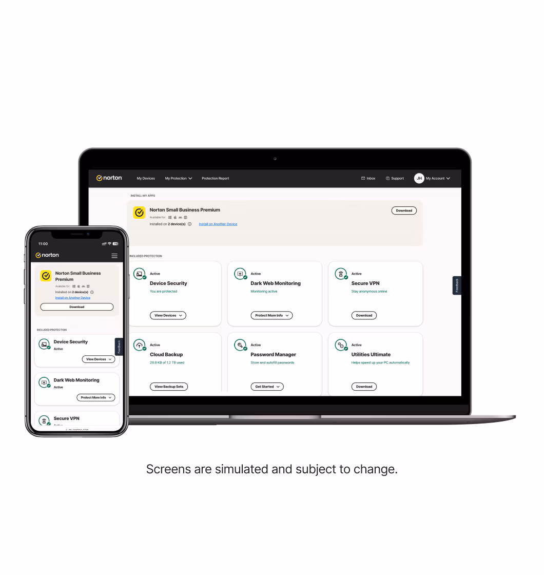 Norton on Laptop